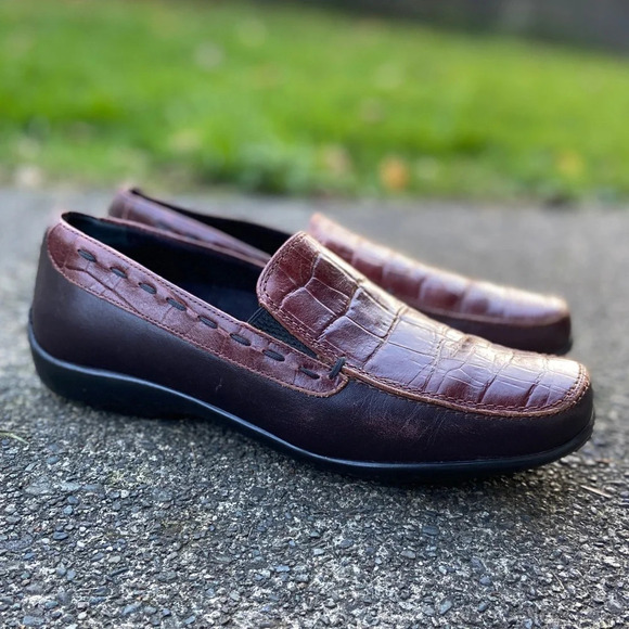 1803 Made in Portugal Leather Nome Loafers Sz 39/ usa sz 8 - Picture 1 of 9